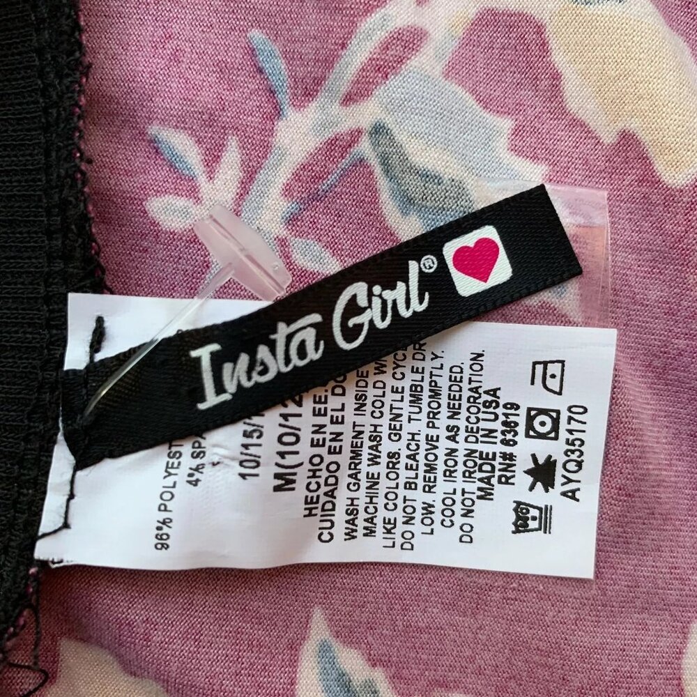 Insta Girl Full Zip Top Jacket Raspberry - Picture 5 of 9